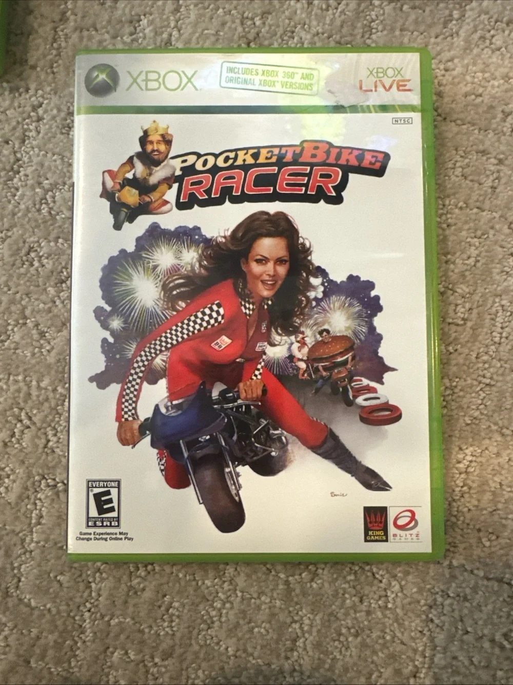 Microsoft Xbox PocketBike Racer – White & Green Artwork
